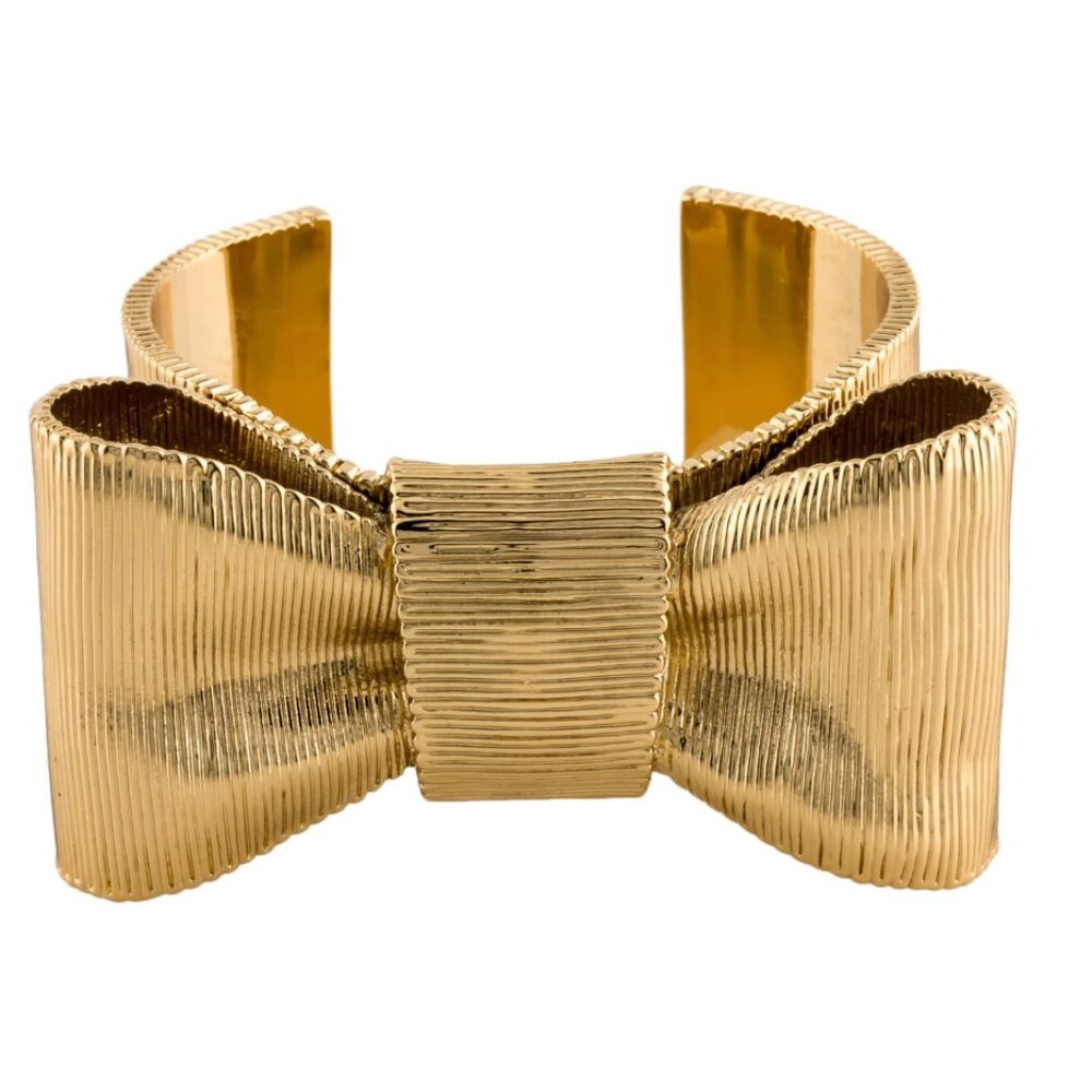 Kate Spade 'All Wrapped Up' Grosgrain Bow Cuff Bracelet
